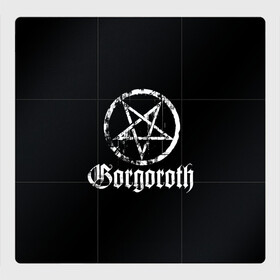 Магнитный плакат 3Х3 с принтом Gorgoroth в Рязани, Полимерный материал с магнитным слоем | 9 деталей размером 9*9 см | blackmetal | gorgoroth | metal | rock | блэк метал | горгоротх | группы | рок | роцк