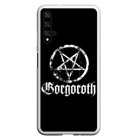 Чехол для Honor 20 с принтом Gorgoroth в Рязани, Силикон | Область печати: задняя сторона чехла, без боковых панелей | blackmetal | gorgoroth | metal | rock | блэк метал | горгоротх | группы | рок | роцк