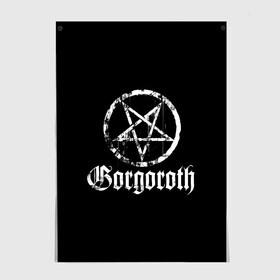 Постер с принтом Gorgoroth в Рязани, 100% бумага
 | бумага, плотность 150 мг. Матовая, но за счет высокого коэффициента гладкости имеет небольшой блеск и дает на свету блики, но в отличии от глянцевой бумаги не покрыта лаком | blackmetal | gorgoroth | metal | rock | блэк метал | горгоротх | группы | рок | роцк