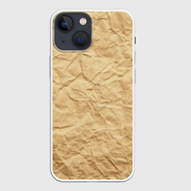 Чехол для iPhone 13 mini с принтом БУМАЖНАЯ ТЕКСТУРА в Рязани,  |  | grey | papper | texture | бумага | картон | лист | мятая | паттерн | сгибы | серый | текстура | упаковка
