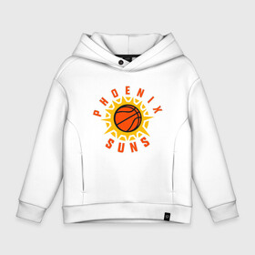 Детское худи Oversize хлопок с принтом Phoenix Suns в Рязани, френч-терри — 70% хлопок, 30% полиэстер. Мягкий теплый начес внутри —100% хлопок | боковые карманы, эластичные манжеты и нижняя кромка, капюшон на магнитной кнопке | Тематика изображения на принте: basketball | mvp | nba | phoenix | sport | streetball | suns | аризона | баскетбол | игра | крис пол | мяч | нба | санс | спорт | стритбол | тренер | финикс | чемпион