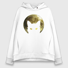 Женское худи Oversize хлопок с принтом Space Cat в Рязани, френч-терри — 70% хлопок, 30% полиэстер. Мягкий теплый начес внутри —100% хлопок | боковые карманы, эластичные манжеты и нижняя кромка, капюшон на магнитной кнопке | animal | cat | cute | kitty | meow | space | друг | животные | киска | кися | китти | космос | кот | котенок | котик | котэ | кошечка | кошка | мур | мяу | питомец | планета