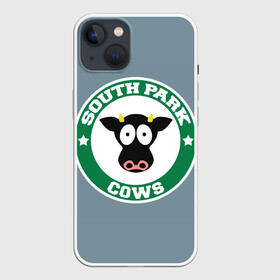 Чехол для iPhone 13 с принтом Коровы вперед в Рязани,  |  | cow | south park | sport | коровы | мульт | мультфильм | спорт | южный парк