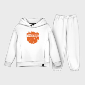 Детский костюм хлопок Oversize с принтом Phoenix Ball в Рязани,  |  | basketball | mvp | nba | phoenix | sport | streetball | suns | аризона | баскетбол | игра | крис пол | мяч | нба | санс | спорт | стритбол | тренер | финикс | чемпион