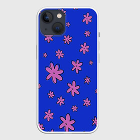 Чехол для iPhone 13 с принтом Цветочки рисованные в Рязани,  |  | fashion | flower | девушкам | детская | детям | мода | ромашки | фэшн | цветок | цветочки | цветы