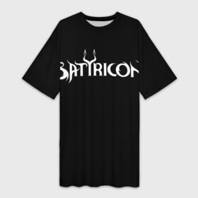 Платье-футболка 3D с принтом Satyricon | Сатирикон в Рязани,  |  | black metal | metal | rock | satyricon | блэк метал | метал | рок | сатирикон