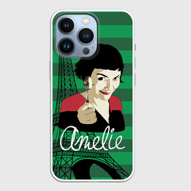 Чехол для iPhone 13 Pro с принтом Amelie в Рязани,  |  | amelie | eiffel tower | french comedy | holding a spoon | paris | the fabulous destiny of amelie poulain | амели | держит ложку | комедия | невероятная судьба амели пулен | париж | романтическая | французская | эйфелева башня