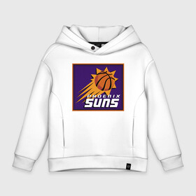 Детское худи Oversize хлопок с принтом Phoenix Suns в Рязани, френч-терри — 70% хлопок, 30% полиэстер. Мягкий теплый начес внутри —100% хлопок | боковые карманы, эластичные манжеты и нижняя кромка, капюшон на магнитной кнопке | basketball | mvp | nba | phoenix | sport | streetball | suns | аризона | баскетбол | игра | крис пол | мяч | нба | санс | спорт | стритбол | тренер | финикс | чемпион