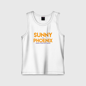 Детская майка хлопок с принтом Sunny In Phoenix в Рязани,  |  | Тематика изображения на принте: basketball | mvp | nba | phoenix | sport | streetball | suns | аризона | баскетбол | игра | крис пол | мяч | нба | санс | спорт | стритбол | тренер | финикс | чемпион