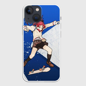 Чехол для iPhone 13 mini с принтом Meow team в Рязани,  |  | anime | extreme | girl | meow | skateboard | sport | аниме | девочка | мяу | скейтборд | спорт | экстрим