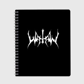 Тетрадь с принтом Watain в Рязани, 100% бумага | 48 листов, плотность листов — 60 г/м2, плотность картонной обложки — 250 г/м2. Листы скреплены сбоку удобной пружинной спиралью. Уголки страниц и обложки скругленные. Цвет линий — светло-серый
 | black metal | rock | watain | блэк метал | ватайн | группы | метал | рок