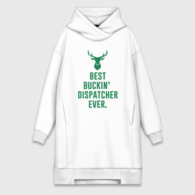 Платье-худи хлопок с принтом Best Dispatcher в Рязани,  |  | antetokounmpo | basketball | bucks | giannis | milwaukee | mvp | nba | sport | streetball | адетокумбо | бакс | баскетбол | игра | милуоки | мяч | нба | олень | спорт | стритбол | тренер | чемпион | янис