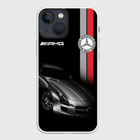 Чехол для iPhone 13 mini с принтом MERCEDES BENZ AMG в Рязани,  |  | amg | auto | benz | car | cool | dark | germany | logo.star | machine | mercedes | sport | автомобиль | бенц | водитель | германия | логотип | машины | мерин | мерс | мерседес | немец | премиум | спорткар | тачки