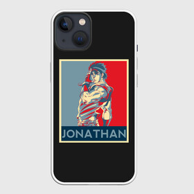 Чехол для iPhone 13 с принтом Jonathan. JoJo в Рязани,  |  | adventure | bizarre | brando | dio | jo | joestar | joseph | josuke | jotaro | kujo | lisa | speedwagon | the | world | абдул | брандо | бруно | джо | джозеф | джолин | джонатан | джорно | джоске | джостар | джотаро | дио | какёин | куджо | лиза | невероя