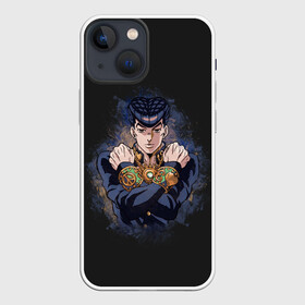 Чехол для iPhone 13 mini с принтом Хигашиката Джоске в Рязани,  |  | adventure | bizarre | brando | dio | jo | joestar | joseph | josuke | jotaro | kujo | lisa | speedwagon | the | world | абдул | брандо | бруно | джо | джозеф | джолин | джонатан | джорно | джоске | джостар | джотаро | дио | какёин | куджо | лиза | невероя