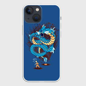 Чехол для iPhone 13 mini с принтом Gyarados в Рязани,  |  | Тематика изображения на принте: anime | dragon ball | pokemon | poket monster | poketmon | аниме | анимэ | гирадос | драконий жемчуг | карманные монстры | покемон