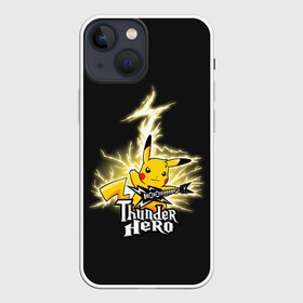 Чехол для iPhone 13 mini с принтом Герой грома в Рязани,  |  | anime | pikachu | pokemon | poket monster | poketmon | аниме | анимэ | карманные монстры | пикачу | покемон