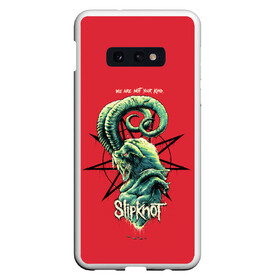 Чехол для Samsung S10E с принтом SLIPKNOT | СЛИПКНОТ (+спина) (Z) в Рязани, Силикон | Область печати: задняя сторона чехла, без боковых панелей | Тематика изображения на принте: rock | slipknot | петля | рок | скользящий узел | слипкнот | тяжелый рок | удавка