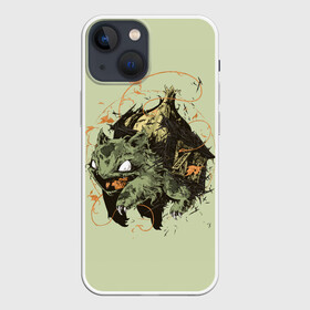 Чехол для iPhone 13 mini с принтом Horror Bulbasaur в Рязани,  |  | anime | bulbasaur | pokemon | poket monster | poketmon | аниме | анимэ | бульбазавр | карманные монстры | покемон