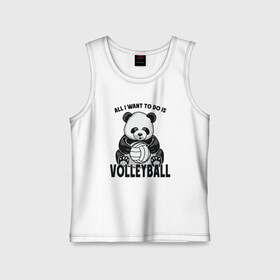 Детская майка хлопок с принтом Volleyball Panda в Рязани,  |  | Тематика изображения на принте: ball | beach | game | panda | sport | volley | volleyball | волейбол | волейболист | волейболистка | гол | животные | игра | игрок | медведь | мяч | панда | площадка | пляж | пляжный | победа | сетка | спорт | тренер | чемпион