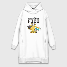 Платье-худи хлопок с принтом Это ваше FIDO в Рязани,  |  | disk | dog | fidonet | message | network | диск | сеть | собака | сообщение | фидонет