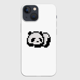 Чехол для iPhone 13 mini с принтом Панда в Рязани,  |  | art | pixel | pixelart | милаха | милая панда | панда | панда пиксель арт | пиксели | пиксель | пиксельарт | спящая панда