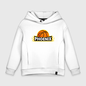 Детское худи Oversize хлопок с принтом Phoenix Basketball в Рязани, френч-терри — 70% хлопок, 30% полиэстер. Мягкий теплый начес внутри —100% хлопок | боковые карманы, эластичные манжеты и нижняя кромка, капюшон на магнитной кнопке | Тематика изображения на принте: basketball | mvp | nba | phoenix | sport | streetball | suns | аризона | баскетбол | игра | крис пол | мяч | нба | санс | спорт | стритбол | тренер | финикс | чемпион