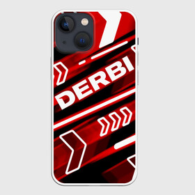 Чехол для iPhone 13 mini с принтом DERBI   ДЕРБИ   SPORT в Рязани,  |  | derbi | gp1 | motorcycle | motosport | predator | racing | senda | speed | sport | байк | гонки | двигатель | дерби | мото | мотокросс | мотоспорт | мототриал | мотоцикл | предатор. | сенда | скорость | спорт