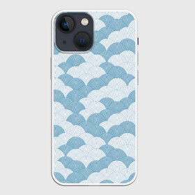 Чехол для iPhone 13 mini с принтом Абстрактные волны в Рязани,  |  | абстракция | океанские волны | орнамент | паттерн | япония