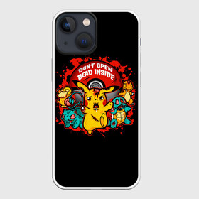 Чехол для iPhone 13 mini с принтом Dead inside в Рязани,  |  | anime | pokemon | poket monster | poketmon | squirtle | аниме | анимэ | бульбазавр | зомби | карманные монстры | пикачу | покемон | сквиртл | чермандер