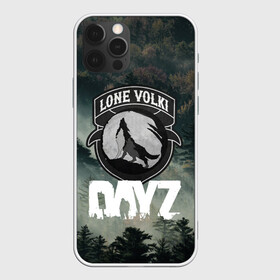 Чехол для iPhone 12 Pro с принтом LONE VOLKI | DAYZ (Z) в Рязани, силикон | область печати: задняя сторона чехла, без боковых панелей | Тематика изображения на принте: apocalypse | arma 2 | dayz | game | survival horror | zombie | апокалипсис | арма | арма 2 | дейзи | зомби | зомби апокалипсисом | игра | мертвецы | симулятор выживания | ходячик мертвецы