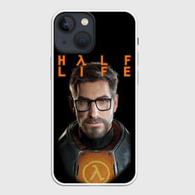 Чехол для iPhone 13 mini с принтом HALF LIFE | FREEMAN | ФРИМАН (Z) в Рязани,  |  | aperture laboratories | black mesa | gordon freeman | half life | half life 3 | valve | блэк меса | вэлв | гордон фриман | халф лайф