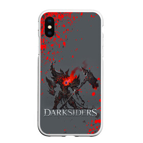 Чехол для iPhone XS Max матовый с принтом Darksiders | Гнев Войны (Z) в Рязани, Силикон | Область печати: задняя сторона чехла, без боковых панелей | Тематика изображения на принте: azrael | darksiders | darksiders 2 | darksiders 3 | griever | silitha | tiamat | ulthane | vulgrim | wrath of war | всадник апокалипсиса | гнев войны | обугленный совет | руина | ультэйн | чёрный молот