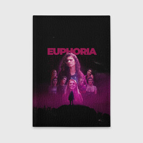 Обложка для автодокументов с принтом Euphoria team в Рязани, натуральная кожа |  размер 19,9*13 см; внутри 4 больших “конверта” для документов и один маленький отдел — туда идеально встанут права | euphoria | serial | джулс | зендея | ру беннетт | сериал | сериалы | хантер шефер | эйфория