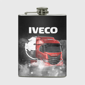 Фляга с принтом Iveco truck в Рязани, металлический корпус | емкость 0,22 л, размер 125 х 94 мм. Виниловая наклейка запечатывается полностью | iveco | iveco truck | iveco грузовик | truck | trucks | грузовик | грузовики | дальнобои | дальнобой | дальнобойщик | ивеко | ивеко грузовик | фура | фуры