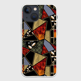 Чехол для iPhone 13 mini с принтом Разноцветные заплатки в Рязани,  |  | flaps | patchwork | деревенский | заплатки | модный | популярный | пэчворк | разноцветный | рустик | этнический