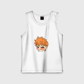 Детская майка хлопок с принтом Чиби Хината в Рязани,  |  | haikyu | kawaii | аниме | волейбол | хината | чиби