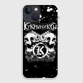 Чехол для iPhone 13 mini с принтом Кукрыниксы черепа в Рязани,  |  | gorshenev | kukryniksy | rock group | алексей горшенёв | альтернативный | вагон | горшенев | горшок | готик | дмитрий оганян | игорь воронов | кукрыниксы | михаил фомин | панк | панкрок | постпанк | рок группа