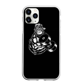 Чехол для iPhone 11 Pro матовый с принтом Ironmonkey в Рязани, Силикон |  | fitness | gorilla | gym | monkey | power | sport | strength | горилла | качалка | мощь | сила | спорт | фитнес