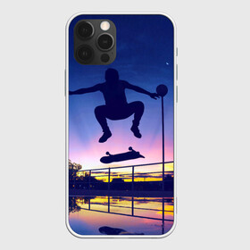 Чехол для iPhone 12 Pro Max с принтом Skateboarding в Рязани, Силикон |  | board | man | skate | skateboard | skateboarder | skateboarding | sport | street | sunset | доска | закат | скейт | скейтборд | скейтбординг | скейтбордист | спорт | улица | человек