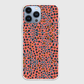 Чехол для iPhone 13 Pro Max с принтом Леопардовый принт на розовом в Рязани,  |  | абстракция | африканский | леопардовые пятна | леопардовый принт | розовый | сафари
