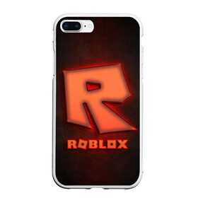 Чехол для iPhone 7Plus/8 Plus матовый с принтом ROBLOX NEON RED в Рязани, Силикон | Область печати: задняя сторона чехла, без боковых панелей | neon | roblox | игра | компьютерная игра | логотип | неон | онлайн | онлайн игра | роблакс | роблокс