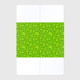 Магнитный плакат 2Х3 с принтом Неоновый цветочный узор  в Рязани, Полимерный материал с магнитным слоем | 6 деталей размером 9*9 см | детский | женский | зеленый | лето | неоновый узор | розы | современный | яркий зеленый
