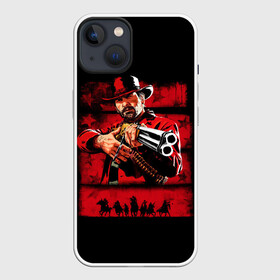 Чехол для iPhone 13 с принтом Red Dead Redemption 2 в Рязани,  |  | art | arthur morgan | character | cowboys | game | gun | horses | red dead redemption 2 | weapon | арт | артур морган | игра | ковбои | лошади | оружие | персонаж | ружье