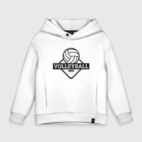 Детское худи Oversize хлопок с принтом Volleyball в Рязани, френч-терри — 70% хлопок, 30% полиэстер. Мягкий теплый начес внутри —100% хлопок | боковые карманы, эластичные манжеты и нижняя кромка, капюшон на магнитной кнопке | ball | beach | game | sport | volley | volleyball | волейбол | волейболист | волейболистка | гол | игра | игрок | мяч | площадка | пляж | пляжный | победа | сетка | спорт | тренер | чемпион