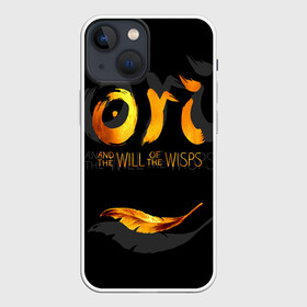 Чехол для iPhone 13 mini с принтом Ori and the Will of the Wisps в Рязани,  |  | adventure | computer game | golden feather | ori | ori and the will of the wisps | spirit of the forest | дух леса | золотое перо | компьютерная игра | ори | ори и блуждающие огоньки | приключения