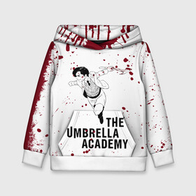 Детская толстовка 3D с принтом Number 5 | The Umbrella Academy (Z) в Рязани, 100% полиэстер | двухслойный капюшон со шнурком для регулировки, мягкие манжеты на рукавах и по низу толстовки, спереди карман-кенгуру с мягким внутренним слоем | 5 | dark horse comics | netflix | number 5 | the umbrella academy | umbrella | академия амбрелла | комикс | комильфо | номер 5 | реджинальд харгривз | харгривз | хэйзел