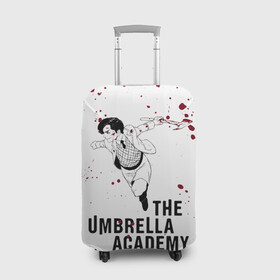 Чехол для чемодана 3D с принтом Number 5 | The Umbrella Academy (Z) в Рязани, 86% полиэфир, 14% спандекс | двустороннее нанесение принта, прорези для ручек и колес | 5 | dark horse comics | netflix | number 5 | the umbrella academy | umbrella | академия амбрелла | комикс | комильфо | номер 5 | реджинальд харгривз | харгривз | хэйзел