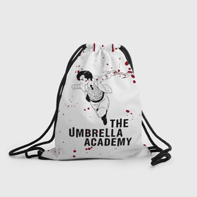 Рюкзак-мешок 3D с принтом Number 5 | The Umbrella Academy (Z) в Рязани, 100% полиэстер | плотность ткани — 200 г/м2, размер — 35 х 45 см; лямки — толстые шнурки, застежка на шнуровке, без карманов и подкладки | 5 | dark horse comics | netflix | number 5 | the umbrella academy | umbrella | академия амбрелла | комикс | комильфо | номер 5 | реджинальд харгривз | харгривз | хэйзел