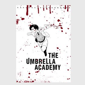 Скетчбук с принтом Number 5 | The Umbrella Academy (Z) в Рязани, 100% бумага
 | 48 листов, плотность листов — 100 г/м2, плотность картонной обложки — 250 г/м2. Листы скреплены сверху удобной пружинной спиралью | 5 | dark horse comics | netflix | number 5 | the umbrella academy | umbrella | академия амбрелла | комикс | комильфо | номер 5 | реджинальд харгривз | харгривз | хэйзел